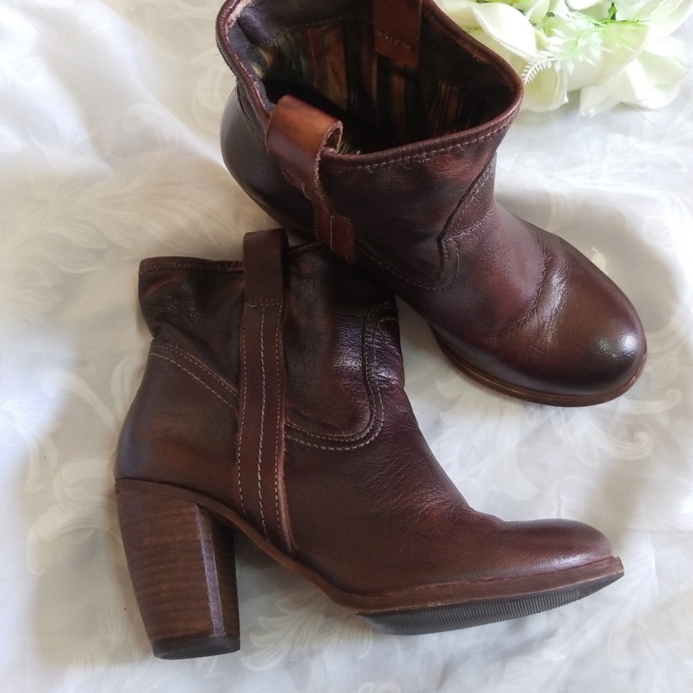 FELMINI TOBACCO ANKLE BOOTS SIZE 36